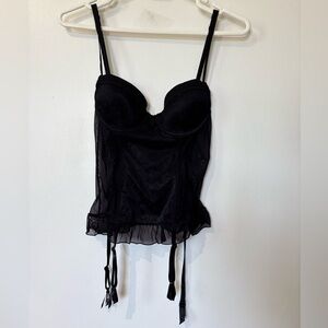 ✨Jacob Black Bustier Top - Size Small